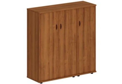 Шкаф комбинированный средний (закрытый + закрытый узкий) Мансберг, цвет орех