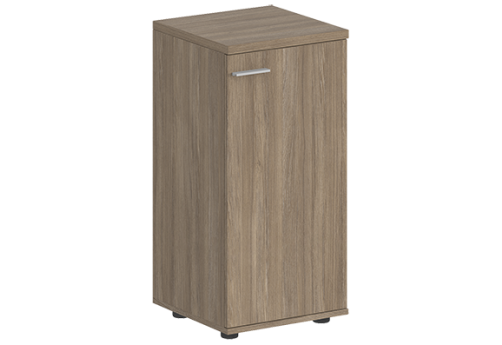 Шкаф низкий с задней стенкой HDF правый Индиго Вуд, цвет дуб темный