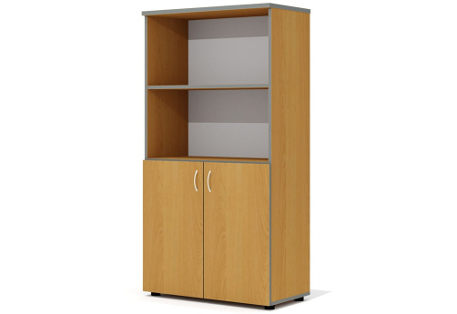 Шкаф средний широкий (2 открытые полки) Колибри, цвет ольха