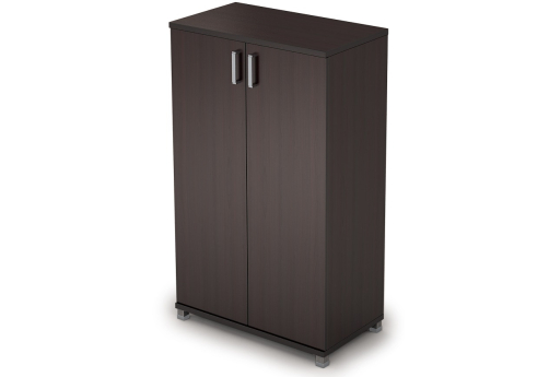 Шкаф средний широкий закрытый, цвет венге
