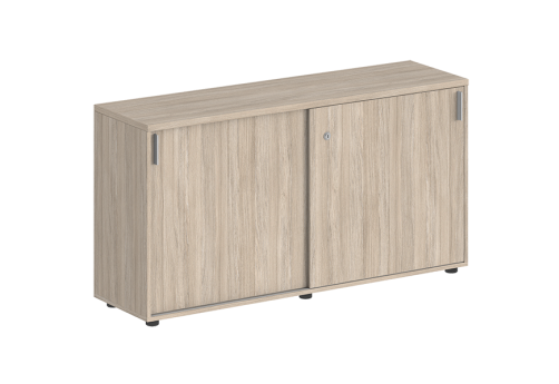 Шкаф-купе низкий с замком Индиго Вуд, цвет дуб светлый