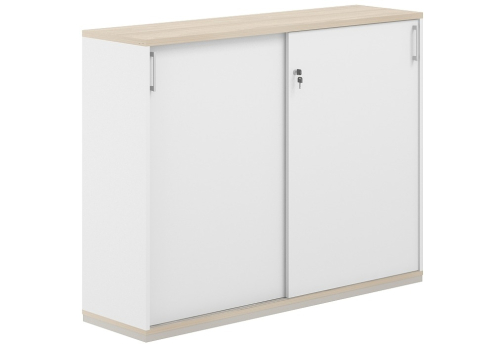 Шкаф-купе 3 уровня Фламинго, цвет белый + акация