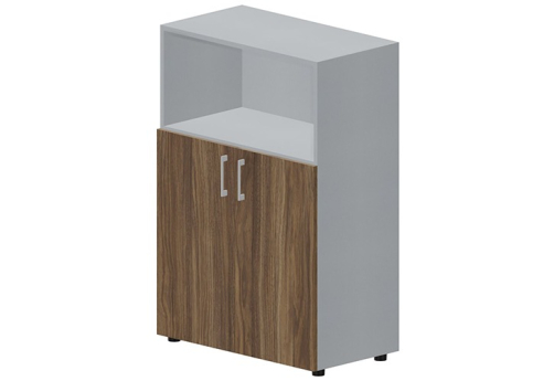 Шкаф средний с открытой полкой Киви, цвет орех