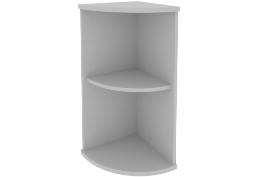 Стеллаж угловой низкий, цвет серый