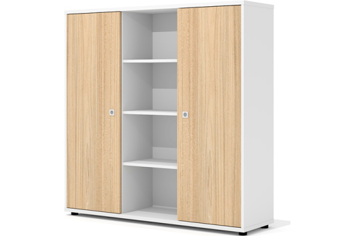 Шкаф-купе Некста, цвет вяз + белый