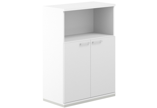 Шкаф 3 уровня с нишей Фламинго, цвет белый