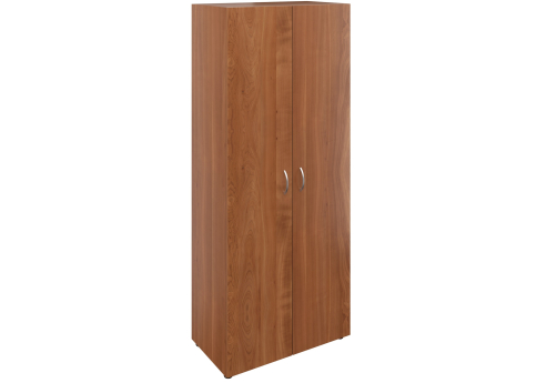 Шкаф широкий высокий закрытый Адмирал, цвет орех