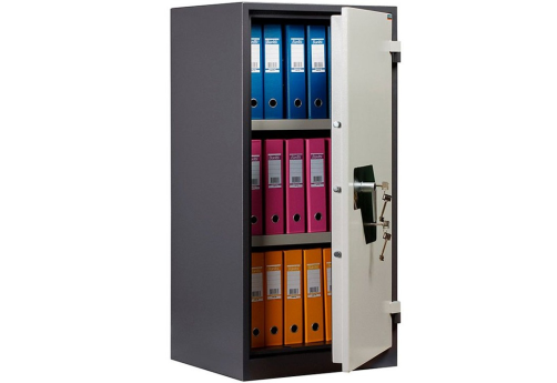 Шкаф огнестойкий МФ1053, цвет графит + светло-серый