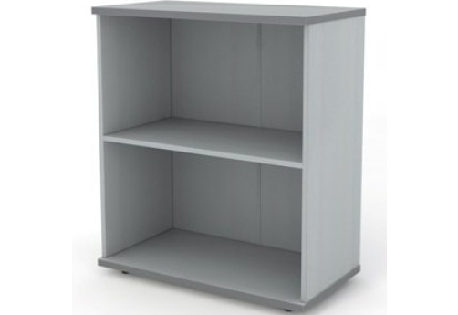 Стеллаж низкий широкий, цвет серый