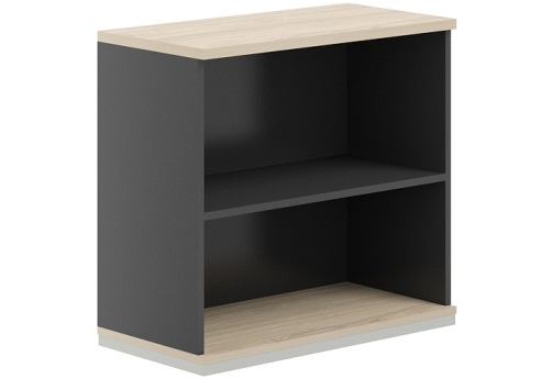 Стеллаж 2 уровня Фламинго, цвет антрацит + акация