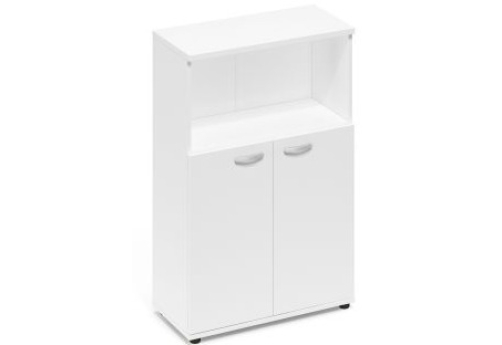 Шкаф средний полузакрытый Мира Нумо, цвет белый премиум