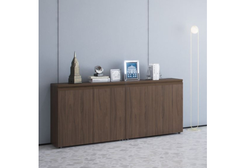 Шкаф для документов низкий закрытый Фиеста, цвет орех