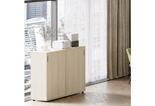 Тумба с раздвижными фасадами Амарант, цвет дуб светлый