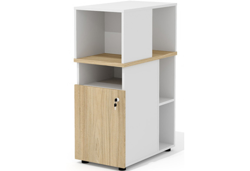 Тумба приставная Некста, цвет вяз + белый