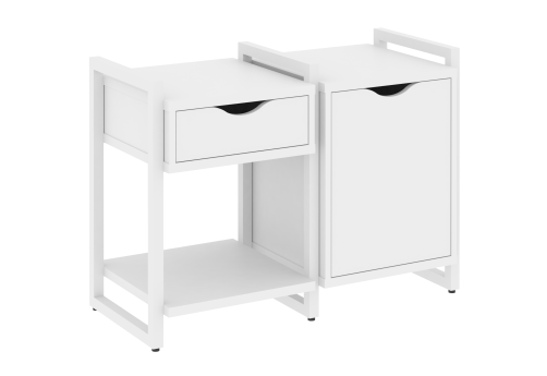 Тумба наборная вариант 3 Европа, цвет белый бриллиант + белый