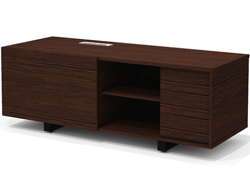 Тумба опорная правая Некста Директ, цвет венге + черный