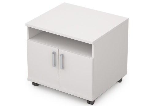 Тумба для оргтехники Деко, цвет белый