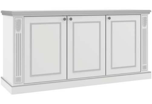 Греденция 3 двери, цвет белый
