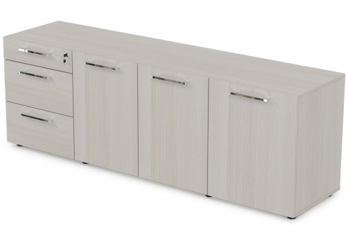 Греденция с 3 ящиками Кенвуд Конференц, цвет слоновая кость