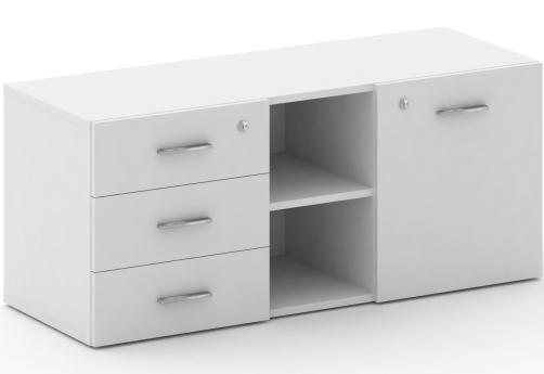 Греденция Милтон, цвет белый бриллиант