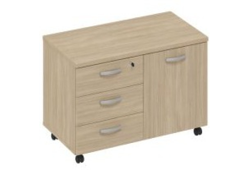 Тумба для оргтехники Мира Нумо, цвет дуб скандинавский