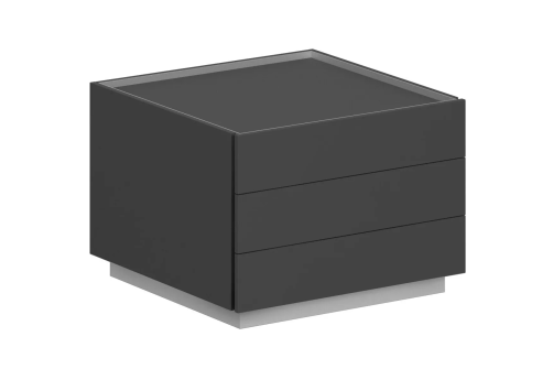 Тумба опорная 2, цвет оникс серый