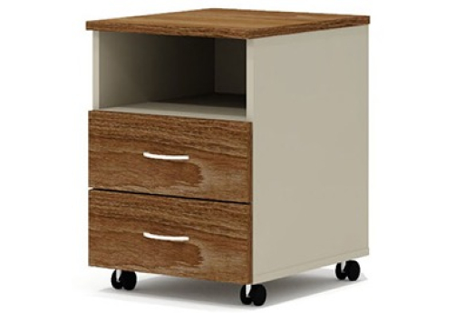 Тумба подкатная Гардения Офис, цвет ред фокс