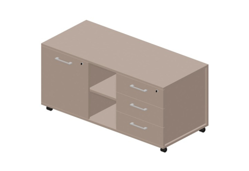 Тумба сервисная усиленная правая Киви, цвет тортора