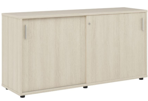 Тумба с раздвижными фасадами, цвет дуб светлый