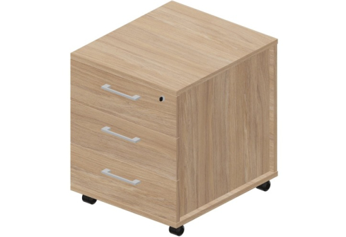 Тумба мобильная Киви, цвет светлый дуб