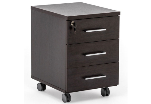 Тумба подкатная 3 ящика, цвет венге