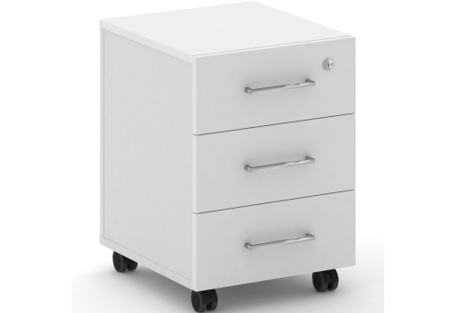 Тумба мобильная Квентин, цвет белый бриллиант