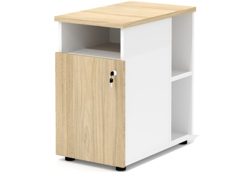 Тумба приставная Некста, цвет вяз + белый