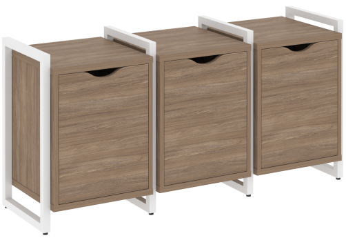 Тумба наборная вариант 5 Европа, цвет дуб аризона + белый