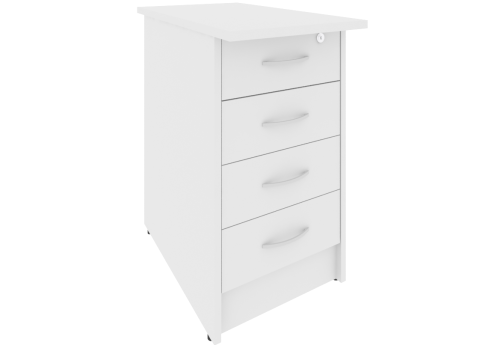 Тумба приставная, цвет белый