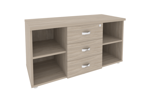 Тумба сервисная с ящиками, цвет дуб аттик