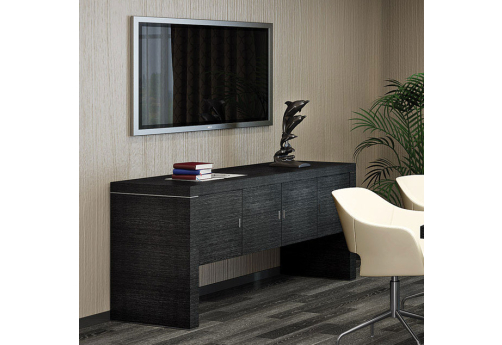 Греденция 4 двери Интори, цвет черное дерево