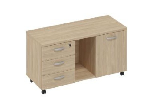 Тумба для оргтехники Мира Нумо, цвет дуб скандинавский