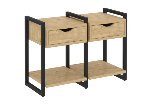 Тумба наборная вариант 1 Европа, цвет тиквуд светлый + черный