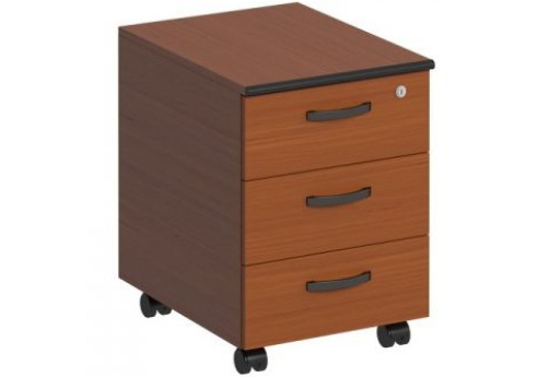 Тумба мобильная с замком Линси, цвет орех