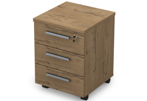 Тумба подкатная Платинум Персонал, цвет тиковое дерево