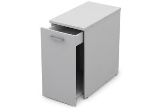 Тумба с выкатной секцией Деко, цвет белый