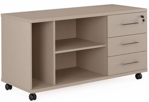 Тумба сервисная подкатная правая Валетта, цвет серый камень