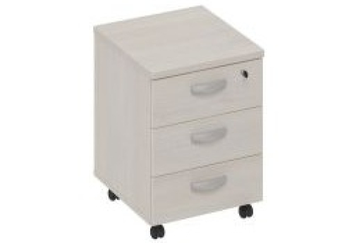 Тумба подкатная (3 ящика) Мира Нумо, цвет дуб шамони