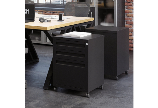 Тумба мобильная Урбан, цвет черный