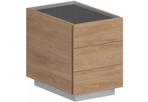 Тумба мобильная, цвет гикори