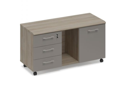 Тумба для оргтехники Види Вуд, цвет вяз + мокко