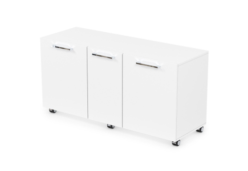 Тумба сервисная мобильная Кенвуд Конференц, цвет белый премиум