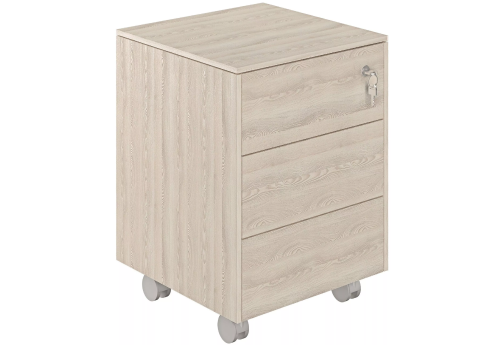 Тумба мобильная, цвет ясень