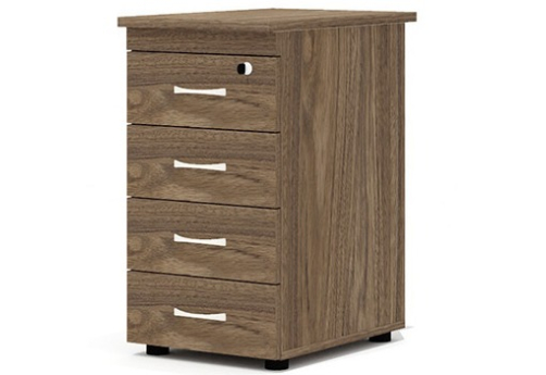 Тумба приставная (4 ящика с замком) Колибри, цвет палдао